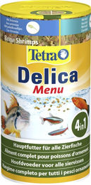 Tetra Delica Menu Naturfutter für Zierfische mit Wasserflöhen, Artemia, Krill und Gammarus 100 ml Dose - 100 ml – Bild 1 von 13