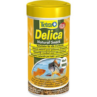 Produktbild von Tetra Delica Mix Zierfischfutter mit 4 verschiedenen gefriergetrockneten Futtertieren 250 ml - 250 ml