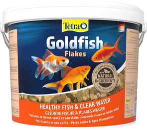 Tetra Goldfish Flakes Fischfutter für Goldfische und Kaltwasserfische ohne Farb-, Aromastoffe oder Konservierungsstoffe 10 L Eimer - 10 l – Bild 1 von 12