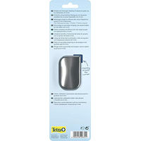 Produktbild von Tetra Magnet Cleaner Flat S Magnetischer Scheibenreiniger für Fisch Aquarien aus Kunststoff in Schwarz und Silber - 1 Stk.