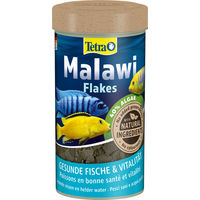 Produktbild von Tetra Malawi Flakes Süßwasser Fischfutter mit Algen ohne Farbstoffe und Konservierungsstoffe 250 ml