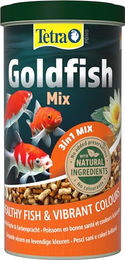 Tetra Pond Goldfish 3in1 Mix Fischfutter für Goldfische und Kaltwasserfische mit Flocken Sticks und Gammarus 1 L Dose - 1 l – Bild 1 von 13