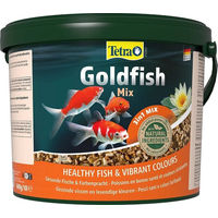 Produktbild von Tetra Pond Goldfish Mix Fischfutter für Goldfische und Kaltwasserfische im Teich 10 l Eimer - 10 l