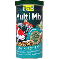 Produktbild von Tetra Pond Multi Mix Mehrkomponenten-Fischfutter für Teichfische und Bodenfische 1 l Dose - 1 l