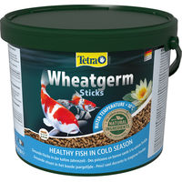 Produktbild von Tetra Pond Wheatgerm Sticks Fischfutter für Teichfische mit Weizenkeimen 10 l Eimer - 10 l