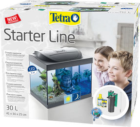 Tetra Starter Line Aquarium Komplett-Set mit LED Tag- und Nachtbeleuchtung 30 Liter schwarz - 30 l – Bild 1 von 4