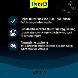 Tetra WP 300 Innenfilter für Aquarien mit Durchflussregulierung für Fische 5 bis 80 Liter – Bild 1 von 7