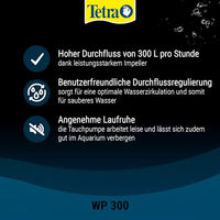 Produktbild von Tetra WP 300 Innenfilter für Aquarien mit Durchflussregulierung für Fische 5 bis 80 Liter