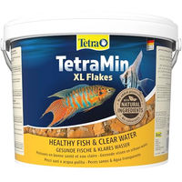 Produktbild von TetraMin XL Flakes Tetra Fischfutter für Süßwasser ohne Farb- und Aromastoffe sowie Konservierungsstoffe 10 L Eimer - 10 l