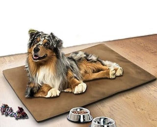 Textilhof Witte Hundematte Thermo Hundekissen wärmend und kühlend Braun – Bild 1 von 3