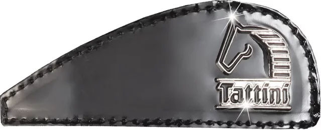 Produktbild von Textilpatch Tattini in Lackoptik Schwarz