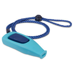 The Company of Animals CLIX Whizzclick 2-in-1 Clicker und Hundepfeife für Hundetraining mit reflektierendem Trageband in Blau oder Türkis – Bild 1 von 2