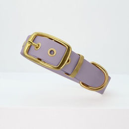 Produktbild von THE DOG IDEA Biothane Halsband für Hunde Gold Lavendel XL wasserabweisend