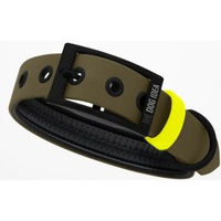 Produktbild von THE DOG IDEA Biothane Halsband für Hunde Khaki Neon Gelb Größe S wasserfest