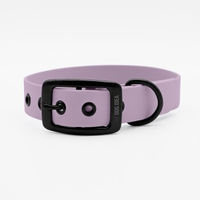 Produktbild von THE DOG IDEA Biothane Halsband für Hunde Lavendel Schwarz XL wasserabweisend