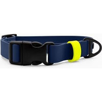 Produktbild von THE DOG IDEA Biothane Halsband für Hunde Navy Blau mit Klickverschluss Größe M wasserabweisend