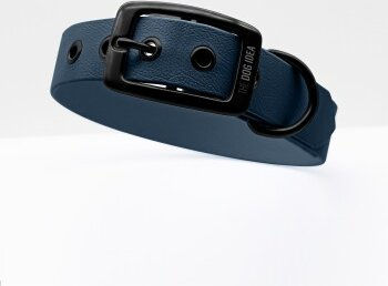 THE DOG IDEA Biothane Halsband für Hunde Navy Schwarz XS wasserabweisend – Bild 1 von 2