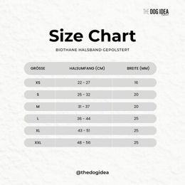 THE DOG IDEA Biothane Halsband für Hunde wasserfest Schwarz Neon Gelb XL – Bild 1 von 2