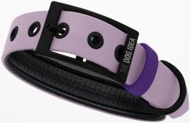 THE DOG IDEA Biothane Halsband wasserfest Lavendel Violett Größe L – Bild 1 von 2