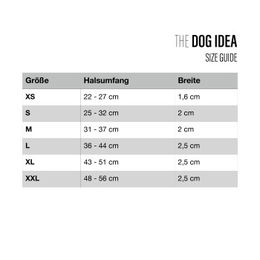 THE DOG IDEA Biothane Hundehalsband Gold Khaki wasserabweisend XXL – Bild 1 von 2