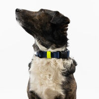 Produktbild von THE DOG IDEA Biothane Hundehalsband mit Klickverschluss Navy Blau Größe S wasserabweisend