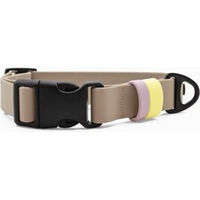Produktbild von THE DOG IDEA Biothane Hundehalsband mit Klickverschluss Taupe Größe S wasserabweisend