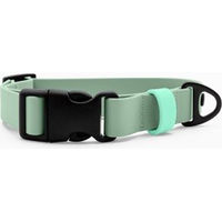Produktbild von THE DOG IDEA Biothane Hundehalsband Sage Grün mit Klickverschluss Größe M wasserabweisend