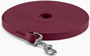 THE DOG IDEA Biothane Schleppleine für Hunde Bordeaux Rot 10 m – Bild 1 von 3