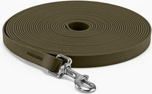 THE DOG IDEA Biothane Schleppleine wasserfest Khaki 5 m – Bild 1 von 3