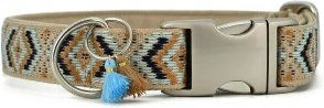 THE DOG IDEA Boho-Chic Hundehalsband Mokka XS Bunt – Bild 1 von 3