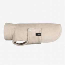 THE DOG IDEA Hundebademantel aus Bambus Beige XXL – Bild 1 von 3