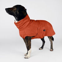 Produktbild von THE DOG IDEA Hundebademantel aus Bambus Steinrot Grösse XXS
