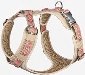 THE DOG IDEA Hundegeschirr Y-Geschirr Boho Coral Bunt Größe S – Bild 1 von 2