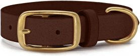 THE DOG IDEA Hundehalsband aus Leder in Braun Größe M – Bild 1 von 1