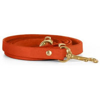 Produktbild von THE DOG IDEA Hundeleine aus Echtleder in Orange Größe M-L
