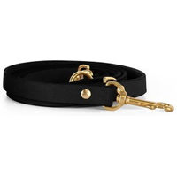 Produktbild von THE DOG IDEA Hundeleine aus Echtleder in Schwarz Größe M-L