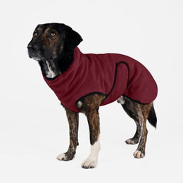 Produktbild von THE DOG IDEA Hundepullover aus Fleece in Bordeaux Rot Größe L
