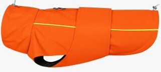 THE DOG IDEA Regenmantel Duke für Hunde aus Microfaser Orange Größe L waterproof – Bild 1 von 2