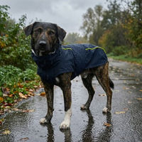 Produktbild von THE DOG IDEA Regenmantel Duke für Hunde Navy Blau Microfaser XS waterproof