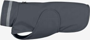 THE DOG IDEA Regenmantel Kayden für Hunde Grau S aus Polyester waterproof mit Oeko-Tex Standard 100 – Bild 1 von 2
