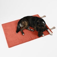 Produktbild von THE DOG IDEA Reisebett Hundematte Cord Orange Größe M