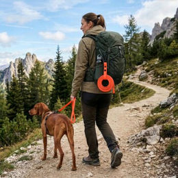 THE DOG IDEA Schleppleine aus Biothane für Hunde in Orange wasserabweisend – Bild 1 von 2