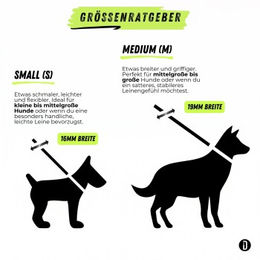 THE DOG IDEA Verstellbare Hundeleine aus Biothane wasserfest Größe M - 250 cm – Bild 1 von 2