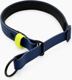 THE DOG IDEA Zugstopp Erziehungshalsband für Hunde aus Biothane Navy Neon Gelb XXL wasserfest – Bild 1 von 2