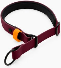 THE DOG IDEA Zugstopp Erziehungshalsband für Hunde aus Biothane wasserfest Bordeaux Rot XL – Bild 1 von 2
