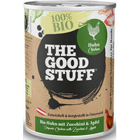 Produktbild von The Goodstuff Bio Huhn mit Leber Stückchen in Sauce getreidefrei für alle Hunde und Katzen