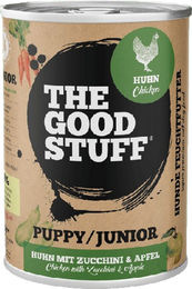 The Goodstuff Hundefutter Welpe Huhn mit Zucchini und Apfel Stückchen in Sauce Monoprotein hoher Fleischanteil 6 x 800 g - 6 x 800 g – Bild 1 von 3