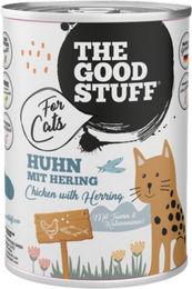 The Goodstuff Katzen Nassfutter Huhn mit Hering Stückchen in Sauce getreidefrei 400 g - 6 x 400 g – Bild 1 von 2