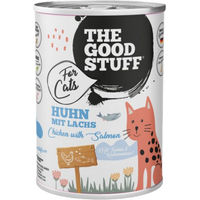 Produktbild von The Goodstuff Katzen Nassfutter Huhn mit Lachs Adult Stückchen in Sauce getreidefrei 6 x 400 g - 6 x 400 g