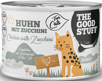 The Goodstuff Katzen Nassfutter Huhn mit Zucchini Adult Stückchen in Sauce getreidefrei hoher Fleischanteil 6 x 200 g - 6 x 200 g – Bild 1 von 3